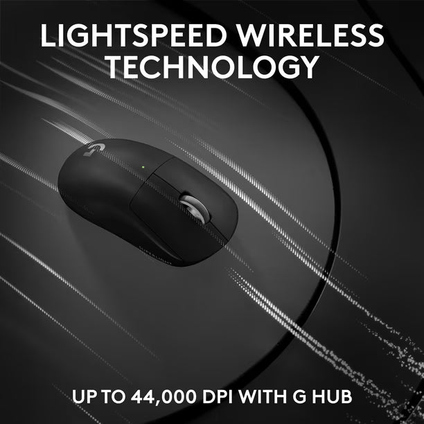 Logitech G PRO X Superlight 2 Compact 44000 DPI Wireless HERO 2 Gaming Mouse - Black