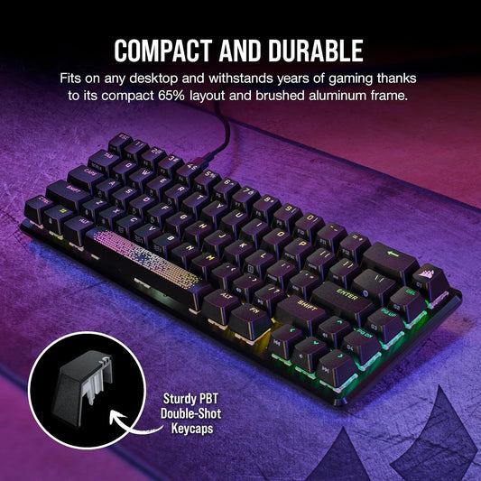 Corsair K65 Pro Mini RGB Backlit Mechanical OPX Optical Switches 65% Gaming Keyboard