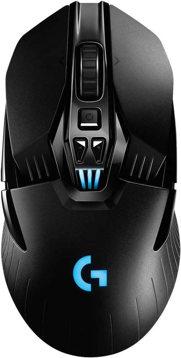Logitech G903 Lightspeed Wireless Gaming Mouse W/Hero 25K Sensor, 140+ Hour with Rechargeable Battery and Lightsync RGB. PowerPlay Compatible, Ambidextrous, 107G+10G Optional, 25, 600 DPI ,Black
