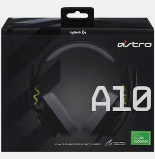 ASTRO Gaming A10 Gen 2 Over-Ear Gaming Headset for Xbox Series X|S / Xbox One / PC / PS4 / PS5 / Nintendo Switch - Black