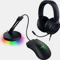 Razer Game On Bundle – DeathAdder Essential, Kraken X Lite, Mouse Bungee V3 Chroma