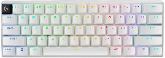 Logitech PRO X 60 LIGHTSPEED Wireless Backlit Mechanical GX Optical Tactile Gaming Keyboard - White