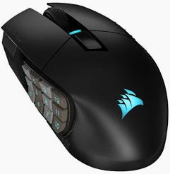Corsair Scimitar Elite 26000 DPI Wireless Optical MMO Gaming Mouse - Black