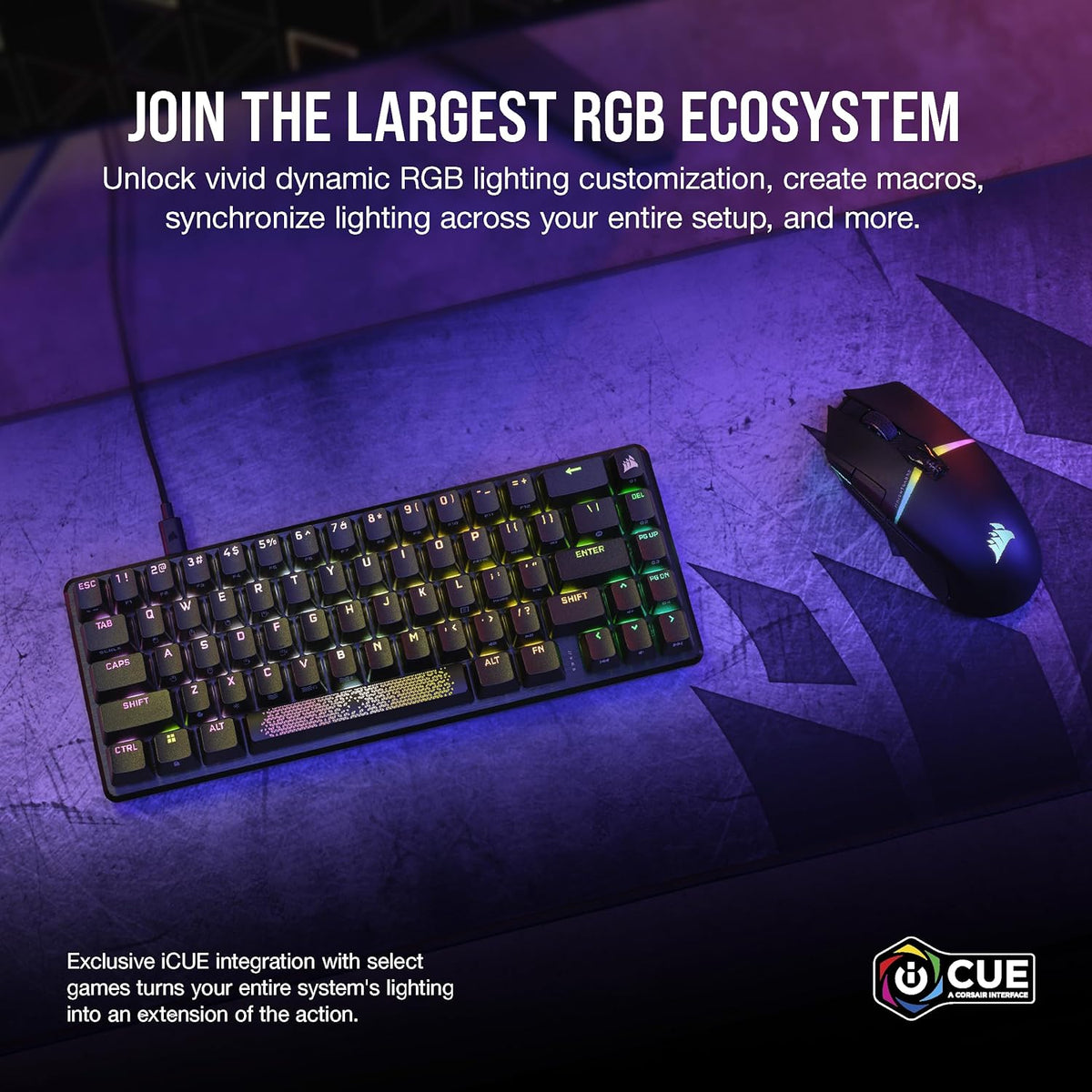 Corsair K65 Pro Mini RGB Backlit Mechanical OPX Optical Switches 65% Gaming Keyboard